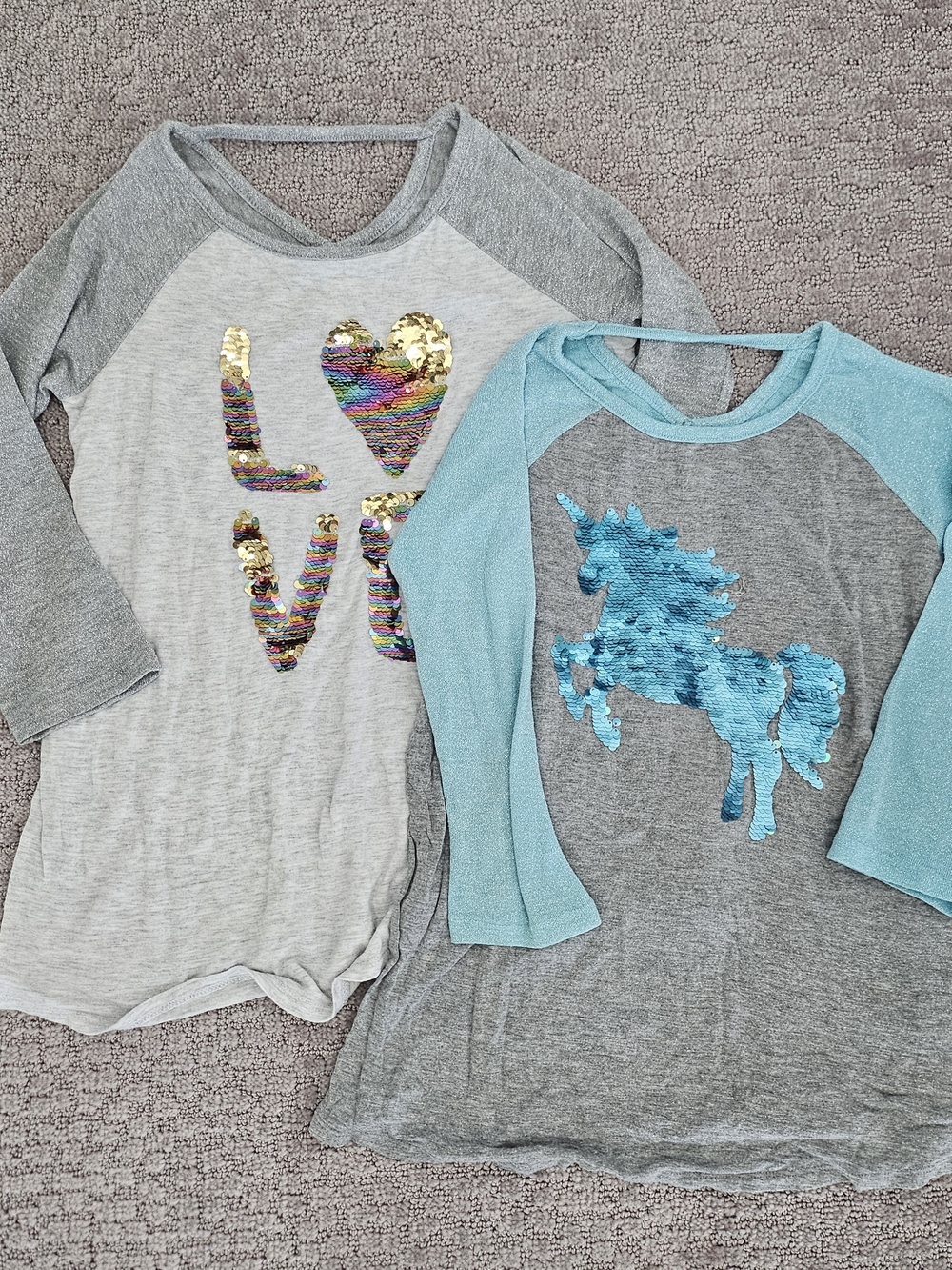 Justice Sequin Tops - 10y